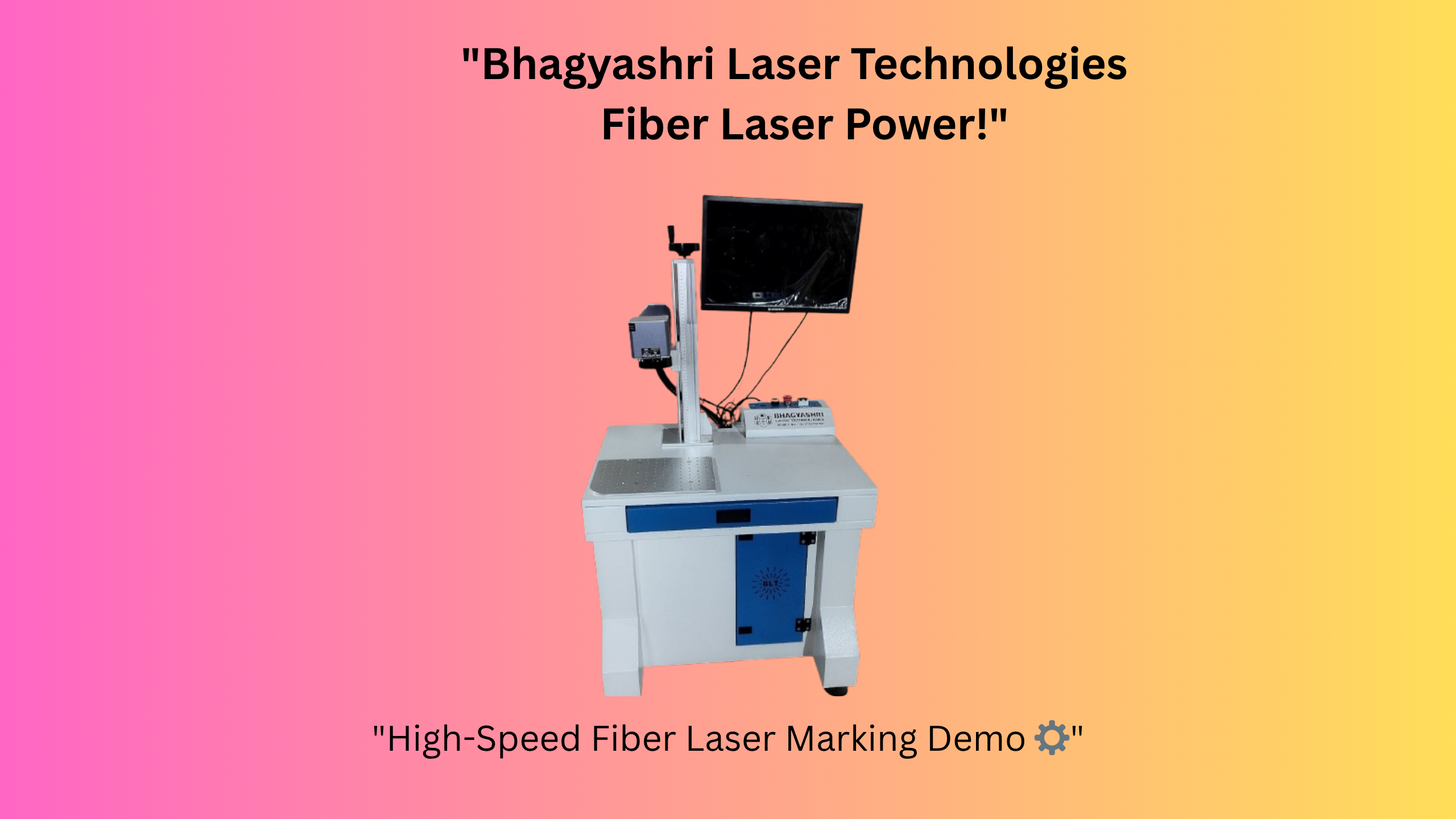 high speed fiber laser marking demo ⚙️